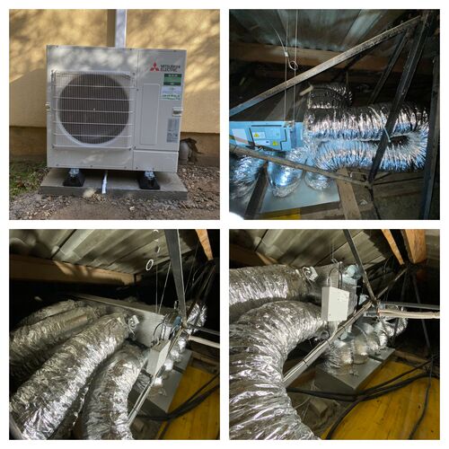  Installation d’un système gainable Mitsubishi Electric (10 kW) dans le Luberon