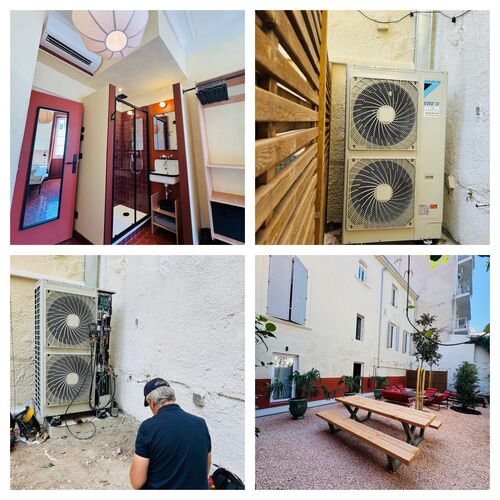 Climatisation VRV Daikin, salles de bains et ventilation pour 20 chambres à Marseille