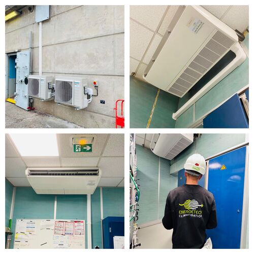 Climatisation d'une salle informatique à Avignon : pose de 2 plafonniers Daikin 7 kW