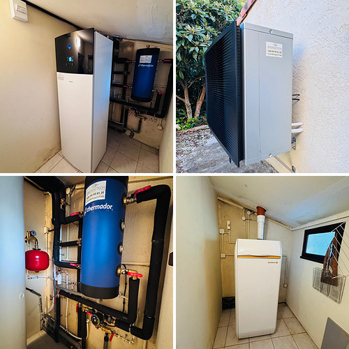 Remplacement chaudière fioul par pompe à chaleur Daikin avec ballon ECS 230 L à Aix-en-Provence